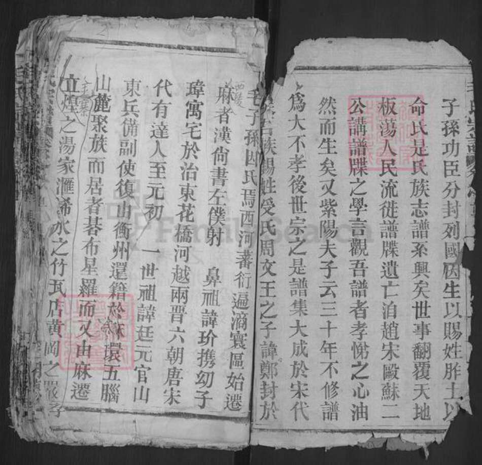 湖北省黄冈市麻城市毛氏明德堂族谱-毛氏宗谱.pdf电子版预览图2