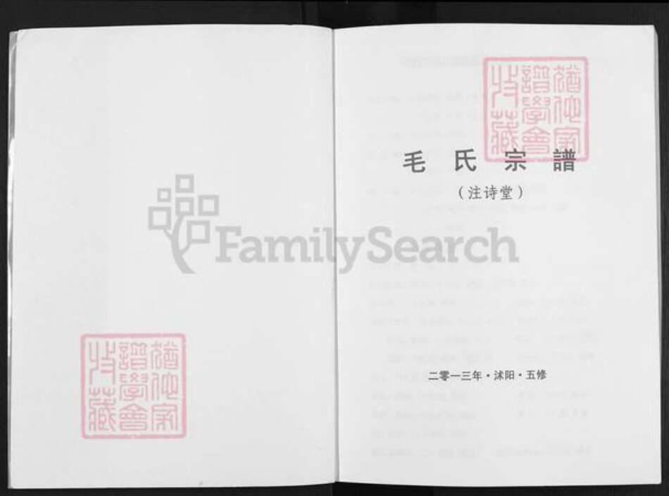 江苏省宿迁市沭阳县毛氏注诗堂族谱-毛氏宗谱.pdf电子版预览图1