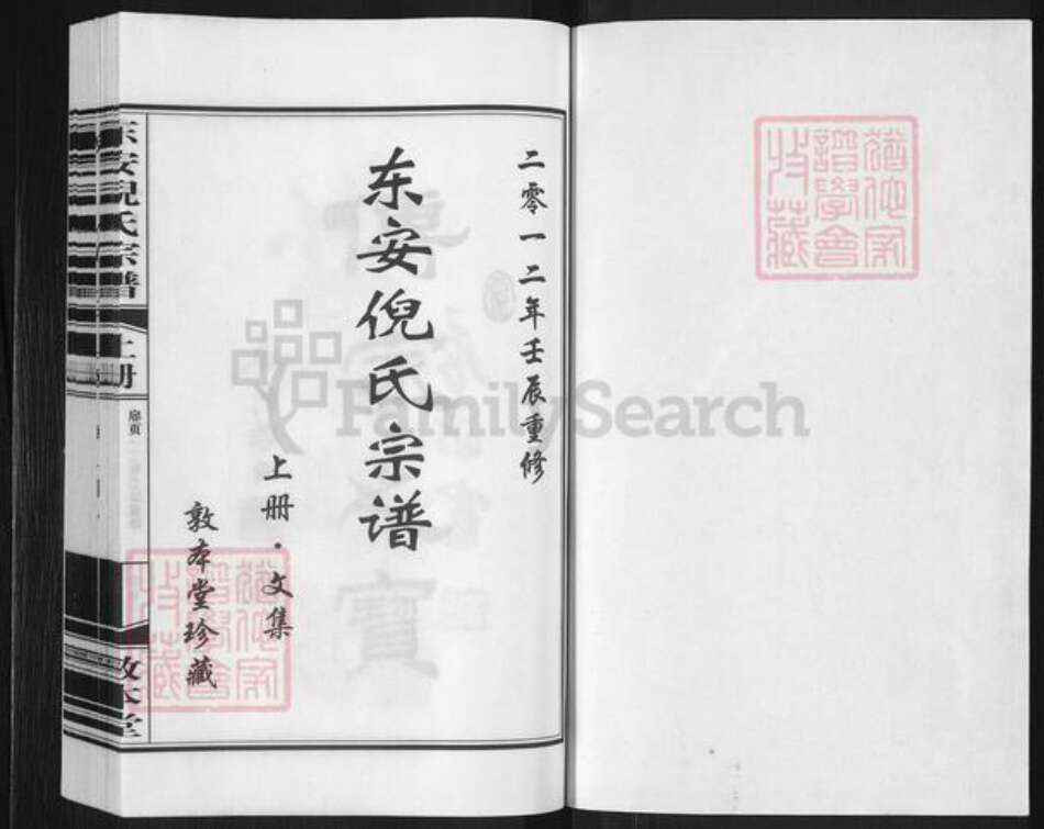 浙江省杭州市富阳倪氏敦本堂族谱-东安倪氏宗谱.pdf电子版预览图1