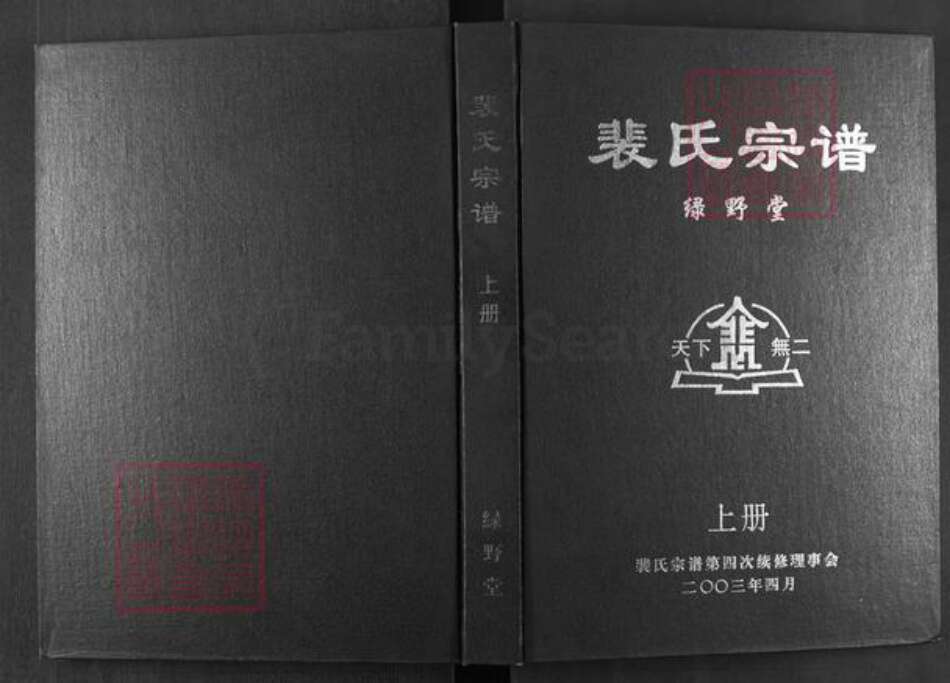 湖南省常德市澧县澧阳街道裴氏绿野堂族谱-裴氏宗谱.pdf电子版缩略图
