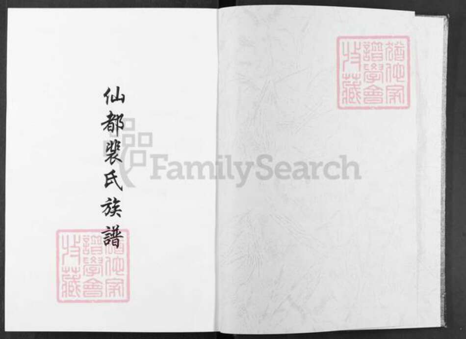 福建省泉州市安溪县湖头镇裴氏绿野堂族谱-福建安溪湖头仙都裴氏族谱.pdf电子版预览图1