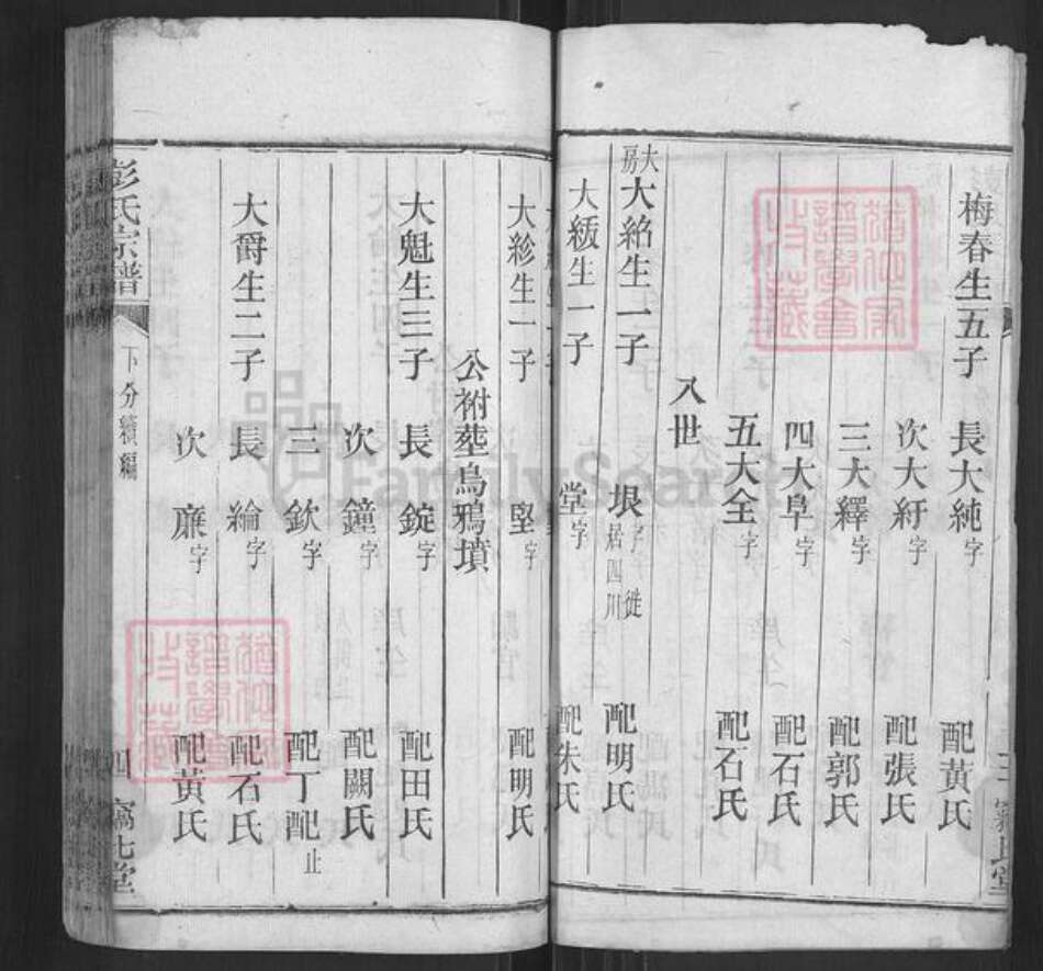 湖北省黄冈市麻城市彭氏窃比堂族谱-彭氏宗谱.pdf电子版预览图4