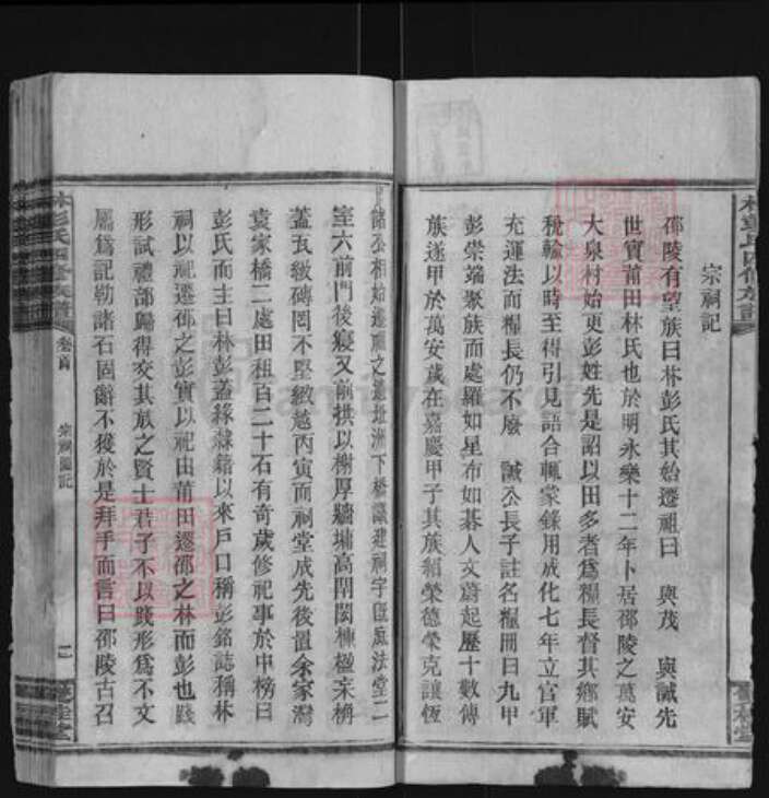 湖南省邵阳市邵东彭氏双桂堂族谱-大泉林彭氏四修族谱.pdf电子版预览图2