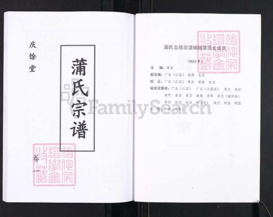 安徽省六安市金寨县蒲氏庆余堂族谱-蒲氏宗谱.pdf电子版预览图2