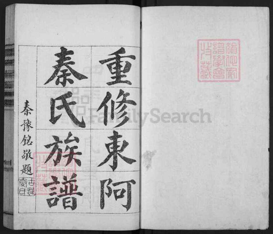 山东省聊城市东阿县秦氏族谱-东阿秦氏族谱.pdf电子版预览图1