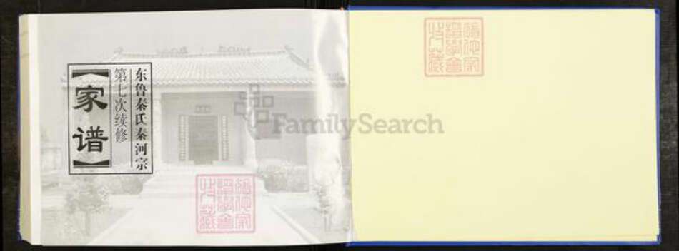 山东省泰安市岱岳区秦氏族谱-东鲁秦氏秦河宗第七次续修家谱.pdf电子版预览图1