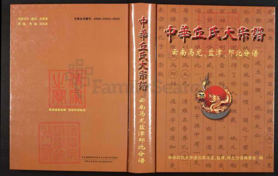 云南省曲靖市马龙区丘氏族谱-中华丘氏大宗谱.云南马龙, 盐津, 邱北分谱.pdf电子版缩略图