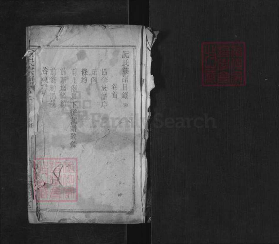 湖北省黄冈市麻城市白果镇阮氏继述堂族谱-阮氏四修族谱.pdf电子版预览图1