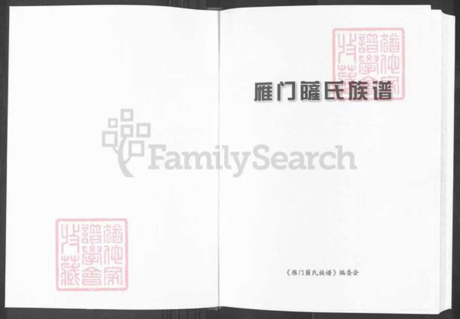 福建省龙岩市上杭县萨氏族谱-雁门萨氏族谱.pdf电子版预览图1