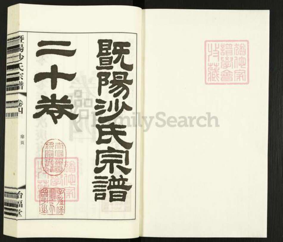 江苏省无锡市江阴市沙氏诒福堂族谱-暨阳沙氏宗谱.pdf电子版预览图1