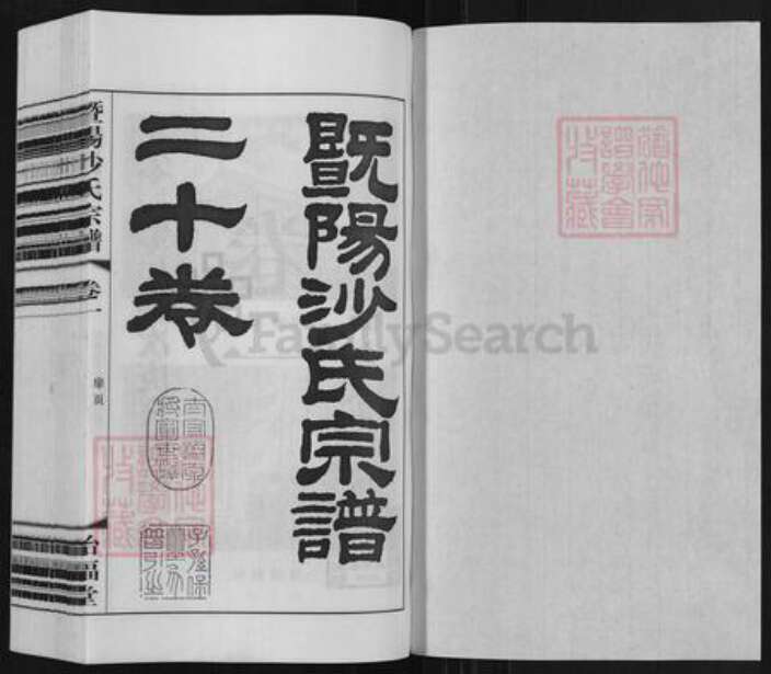江苏省无锡市江阴市沙氏诒福堂族谱-暨阳沙氏宗谱.pdf电子版预览图1