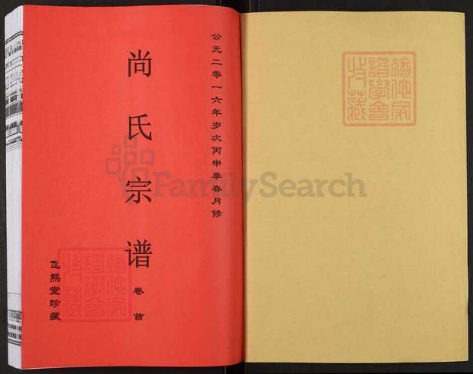安徽省安庆市望江县华阳镇尚氏飞熊堂族谱-尚氏宗谱.pdf电子版预览图1