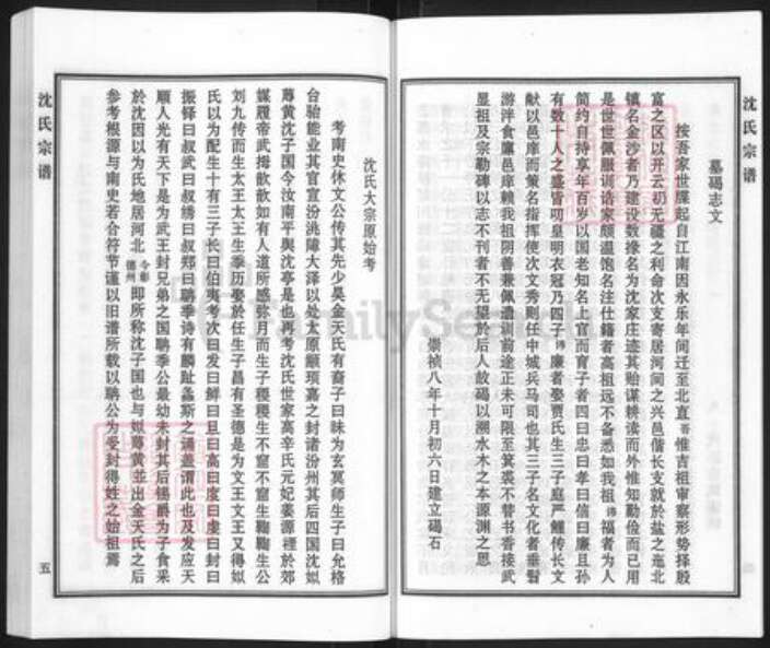 河北省沧州黄骅市黄骅镇沈氏族谱-沈氏宗谱.pdf电子版预览图5