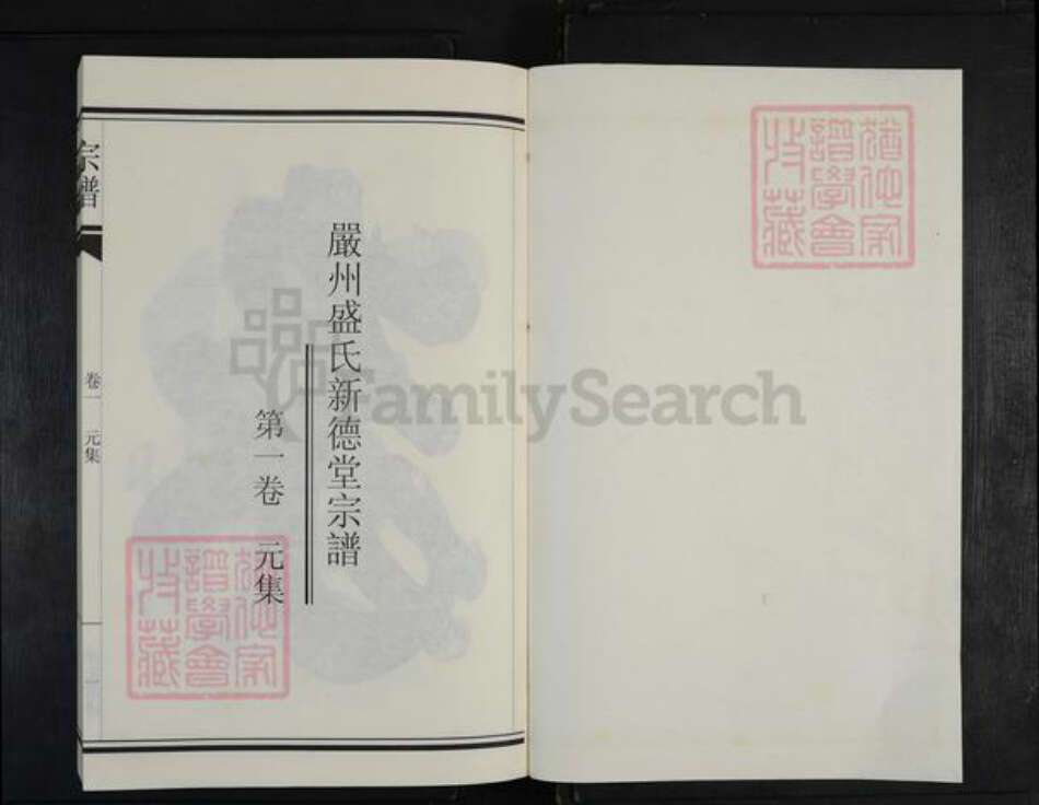 浙江省杭州市建德市洋溪街道盛氏新德堂族谱-严州盛氏新德堂宗谱.pdf电子版预览图1