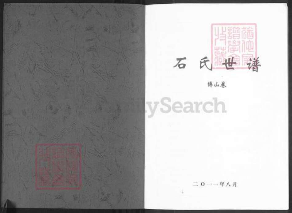 山东省淄博市博山区石氏族谱-石氏世谱.博山卷.pdf电子版预览图1