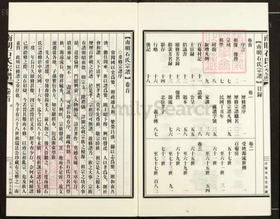 浙江省绍兴新昌县新昌石氏奉先堂族谱-南明石氏宗谱.pdf电子版预览图2