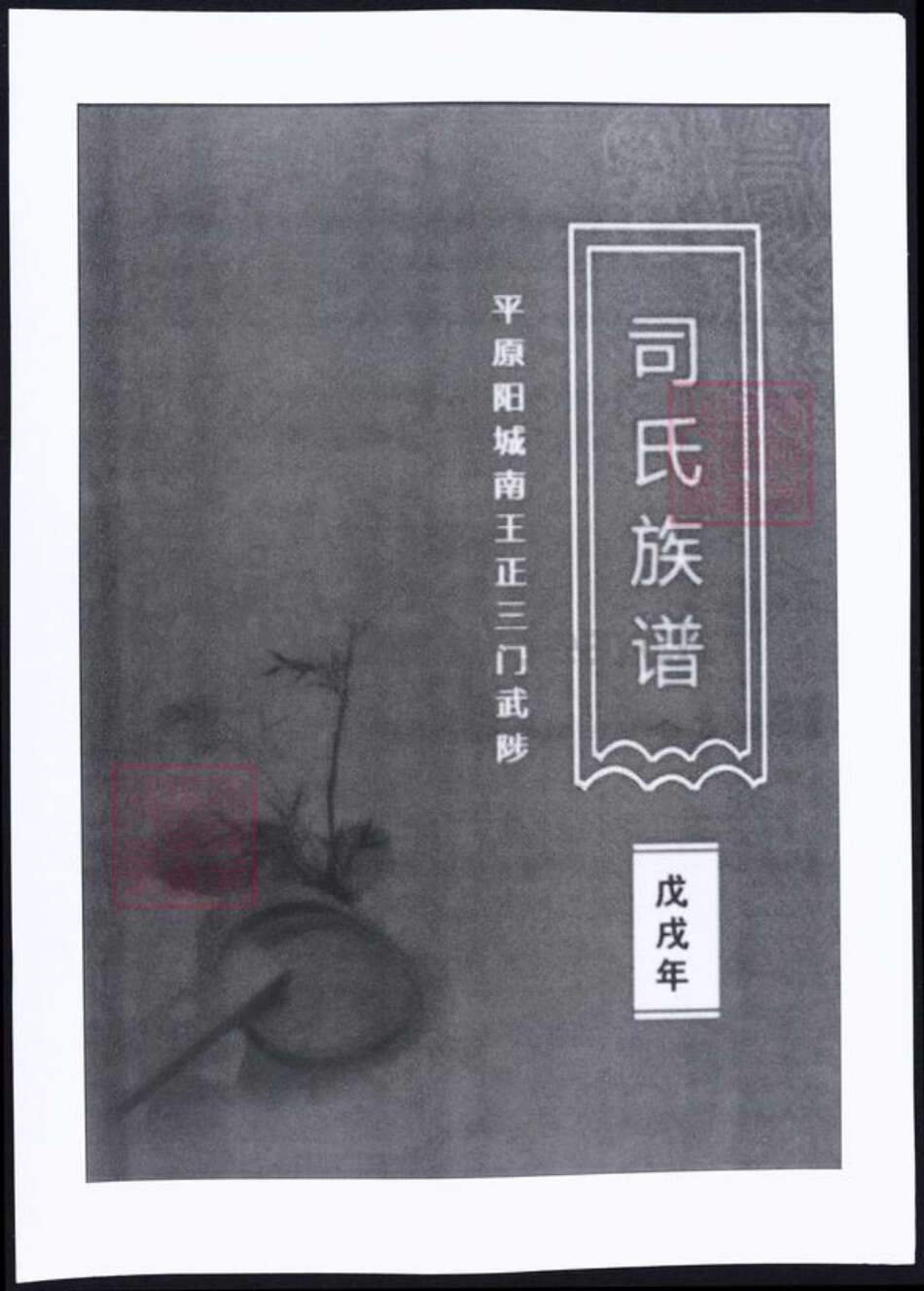 山西省晋城市阳城县司马氏族谱-司马族谱.pdf电子版缩略图