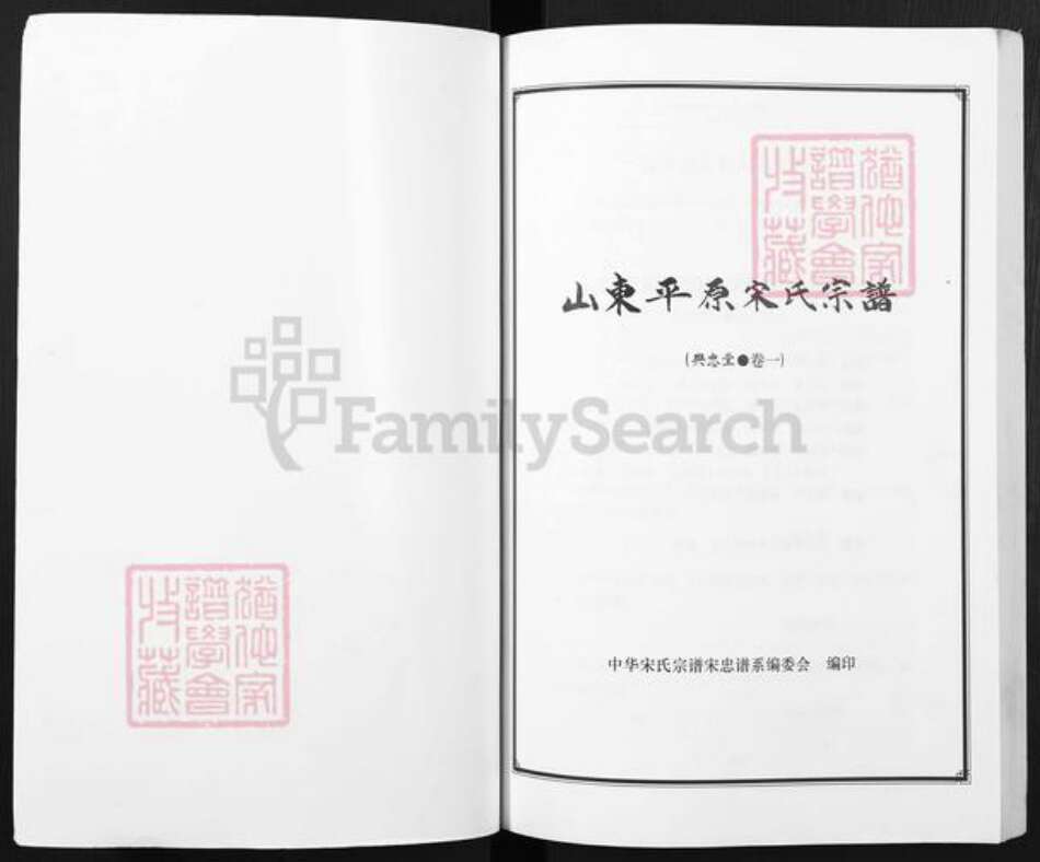 山东省德州市平原县宋氏兴忠堂族谱-山东平原宋氏宗谱.pdf电子版预览图1