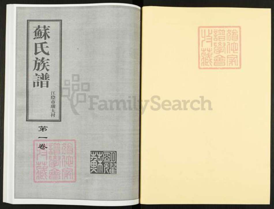 江苏省无锡市江阴市澄江街道苏氏聚星堂族谱-苏氏族谱.pdf电子版预览图1