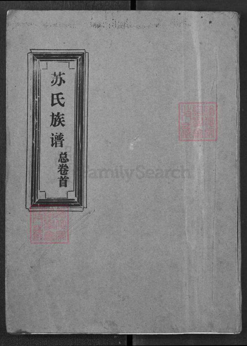 湖北省苏氏武功堂族谱-苏氏族谱.pdf电子版缩略图