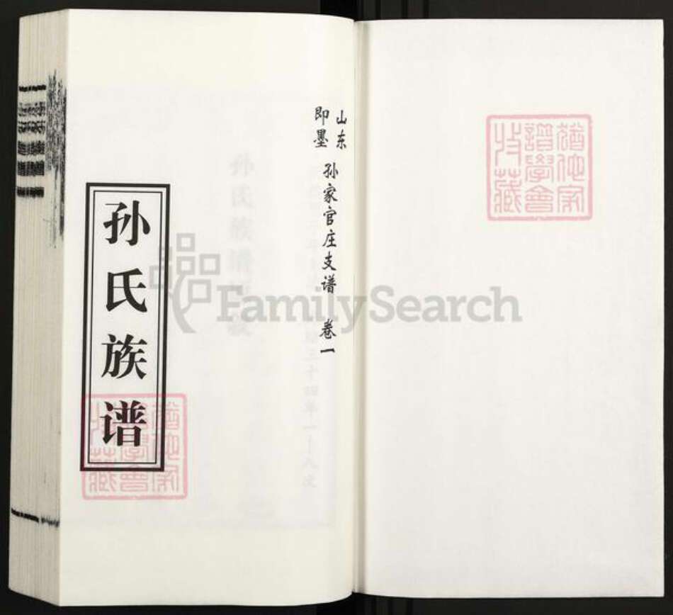 山东省青岛市即墨区孙氏族谱-孙氏族谱.pdf电子版预览图1