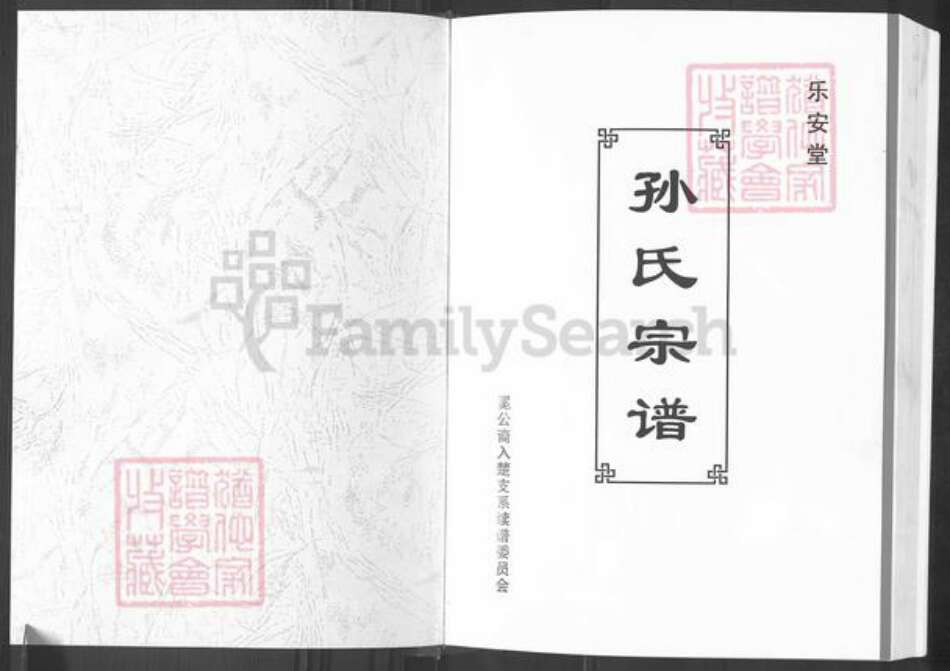 江西省吉安市新干县孙氏乐安堂族谱-孙氏宗谱.pdf电子版预览图1