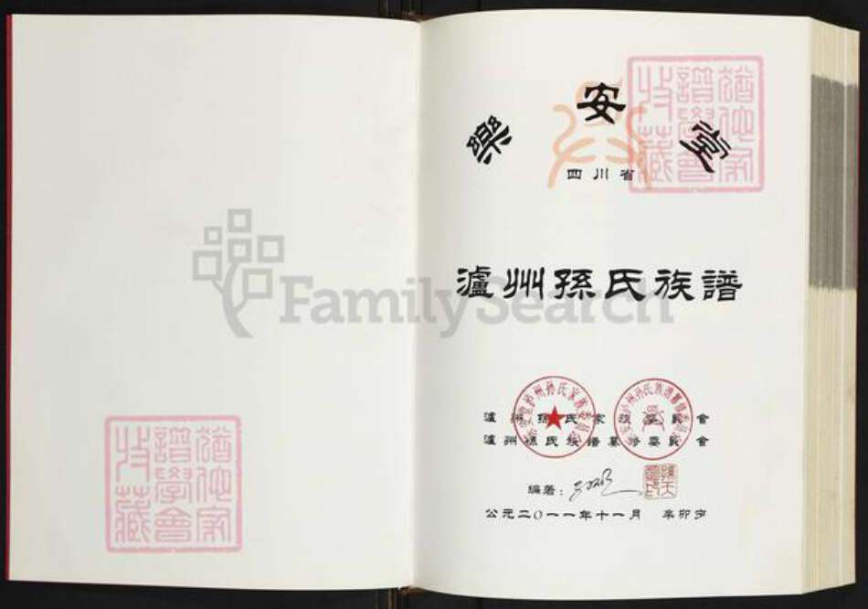 四川省泸州市龙马潭区孙氏乐安堂族谱-四川.泸州孙氏族谱.pdf电子版预览图1