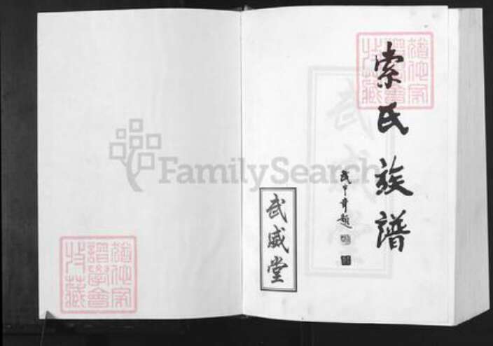江苏省徐州市邳州市运河街道索氏武威堂族谱-索氏族谱.pdf电子版预览图1