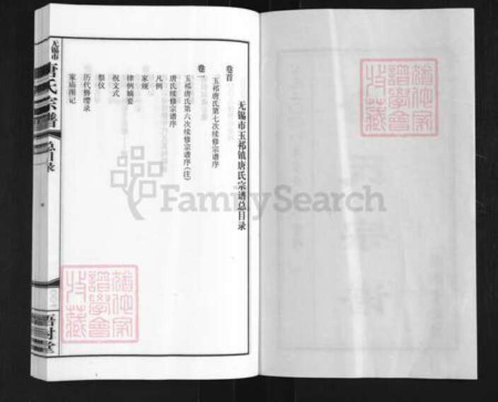 江苏省无锡市惠山区长安街道唐氏梧封堂族谱-无锡市玉祁镇唐氏宗谱.pdf电子版预览图2