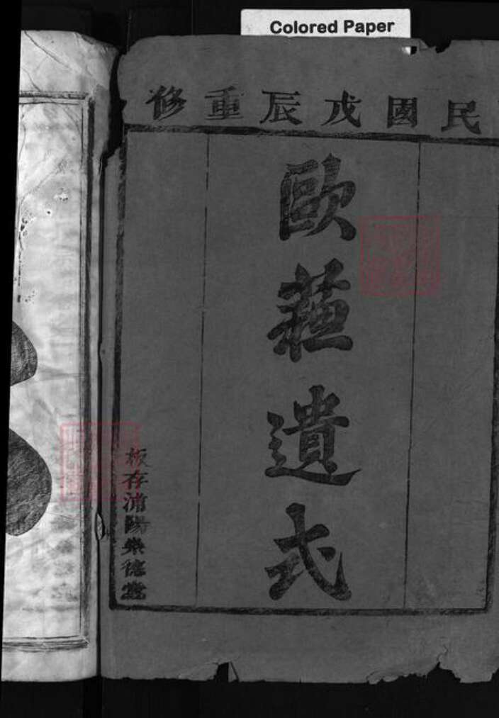 浙江省唐氏族谱-东鲁唐氏宗谱 [4卷].pdf电子版预览图1