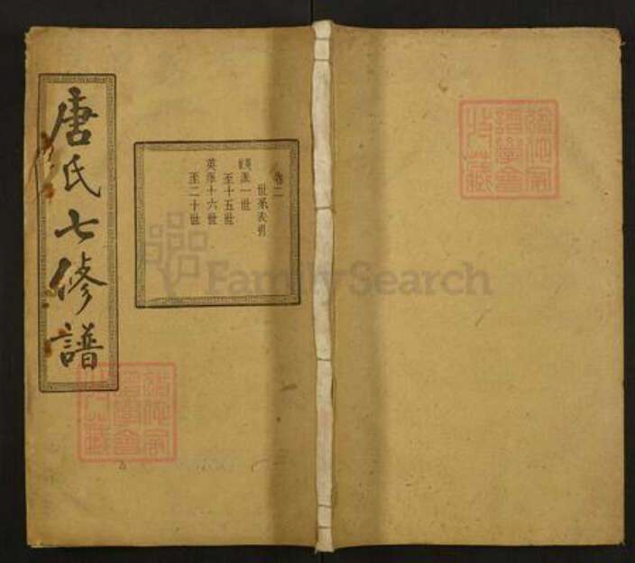 湖南省湘潭市唐氏敦本堂族谱-唐氏七修谱.pdf电子版缩略图