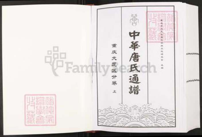 重庆市大足区高升镇唐氏族谱-中华唐氏通谱.重庆大足区分卷.pdf电子版预览图1