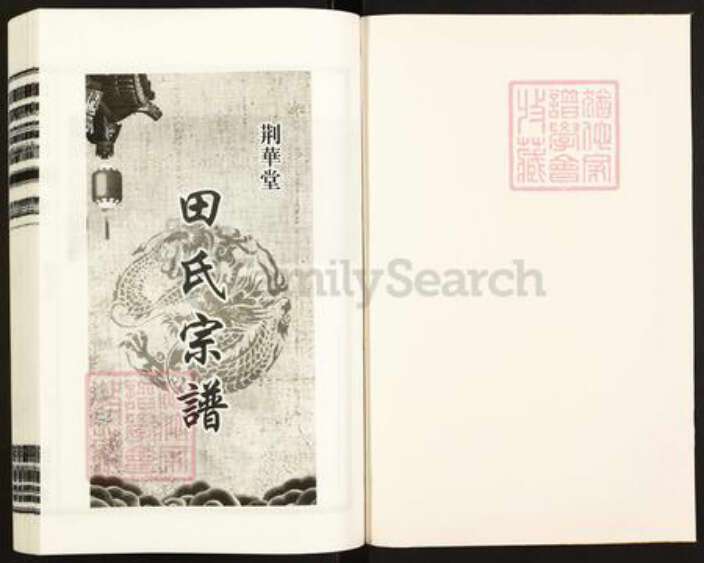 安徽省合肥市安徽省合肥市庐江县田氏荆华堂族谱-荆华堂田氏宗谱.pdf电子版预览图1