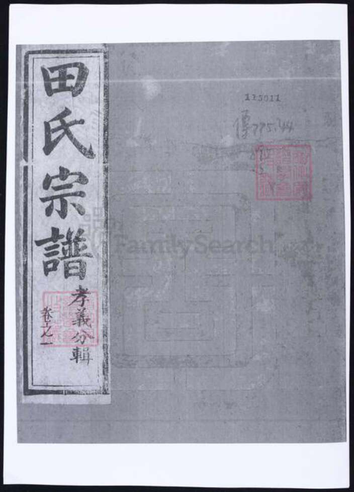 甘肃省平凉田氏族谱-田氏宗谱 [9卷, 首1卷].pdf电子版缩略图