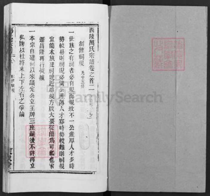 湖北省武汉市黄陂区万氏天启堂族谱-万氏宗谱.pdf电子版预览图1