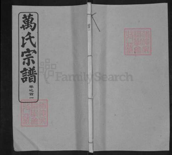 湖北省武汉市黄陂区万氏天启堂族谱-万氏宗谱.pdf电子版缩略图