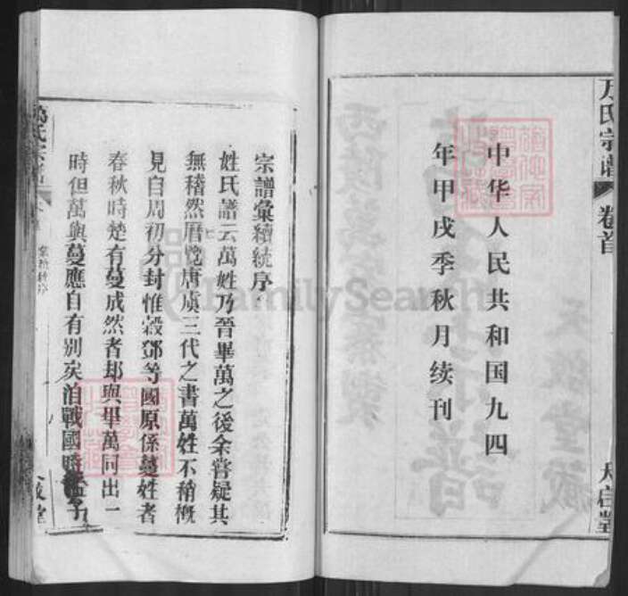 湖北省武汉市黄陂区万氏天启堂族谱-万氏宗谱.pdf电子版预览图2