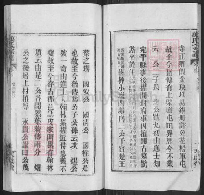 湖北省武汉市黄陂区万氏天启堂族谱-万氏宗谱.pdf电子版预览图4