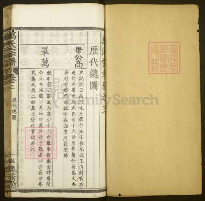 湖北省黄冈市麻城市万氏槐荫堂族谱-万氏宗谱.pdf电子版预览图1