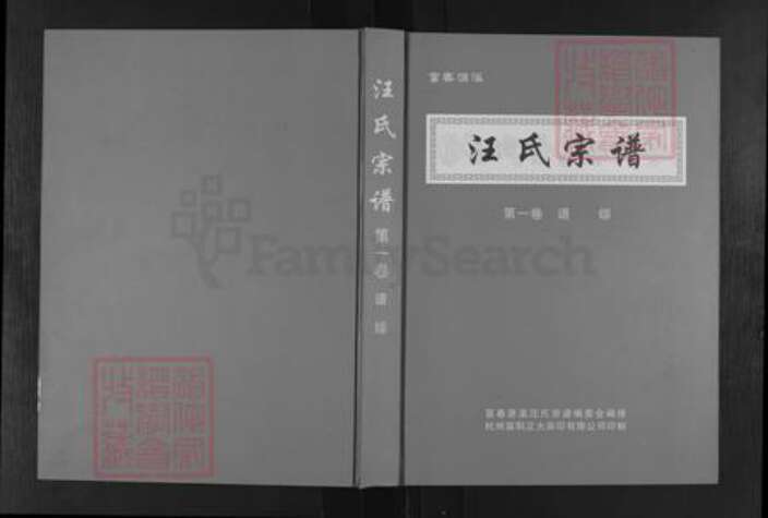 浙江省杭州市富阳灵桥镇镇汪氏族谱-汪氏宗谱.pdf电子版缩略图