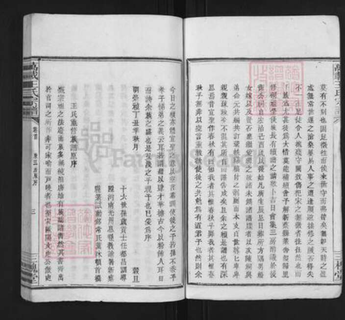 江西省吉安市万安县宝山乡王氏三槐堂族谱-万载王氏宗谱.pdf电子版预览图3