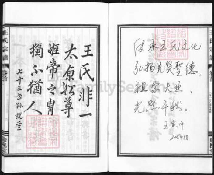 浙江省金华市兰溪市黄店镇王氏庆槐堂族谱-王氏宗谱.pdf电子版预览图2