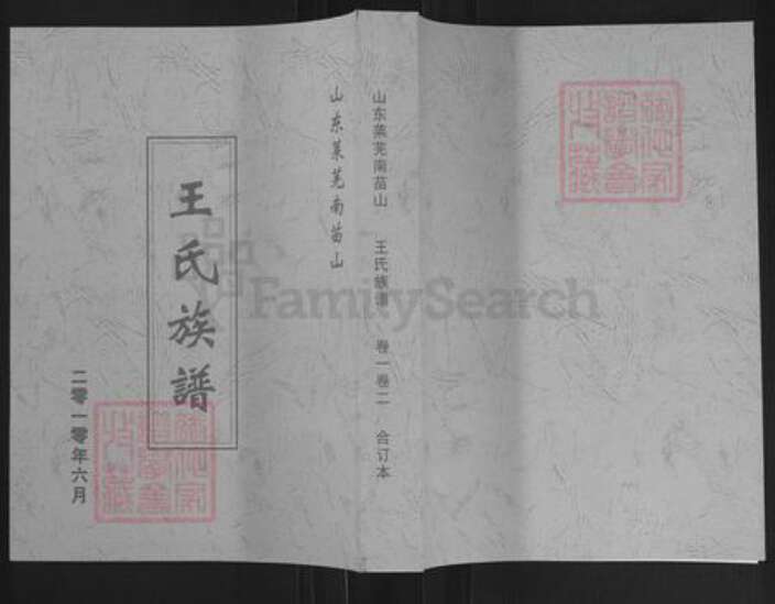 山东省济南市莱芜区苗山镇王氏敦本堂族谱-王氏族谱.pdf电子版缩略图