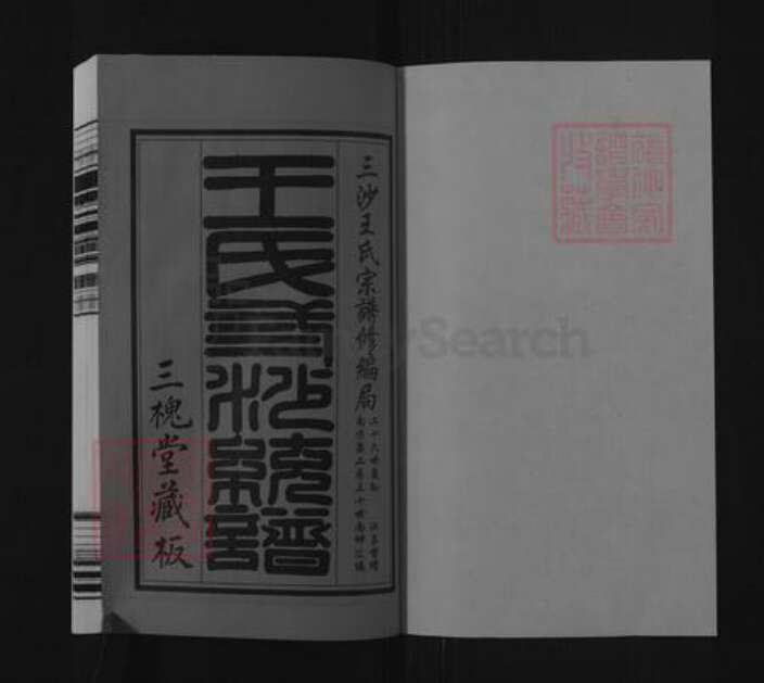 江苏省无锡市滨湖区王氏三槐堂族谱-三沙王氏宗谱.pdf电子版预览图1