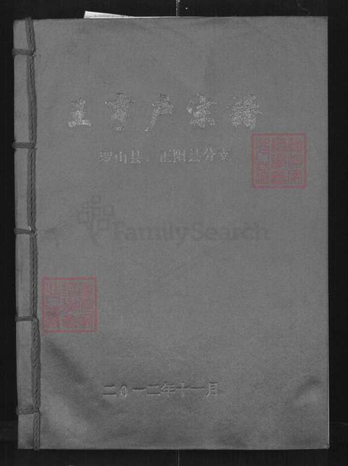 湖北省武汉市黄陂区王氏三槐堂族谱-王亨户宗谱.罗山县正阳县分支.pdf电子版缩略图