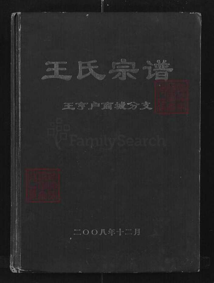 河南省信阳市商城县王氏族谱-王氏宗谱.王亨户商城分支.pdf电子版缩略图