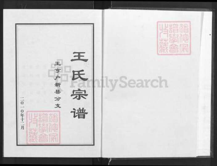河南省信阳市新县郭家河乡王氏三槐堂族谱-王氏宗谱.王享户新县分支.pdf电子版预览图1