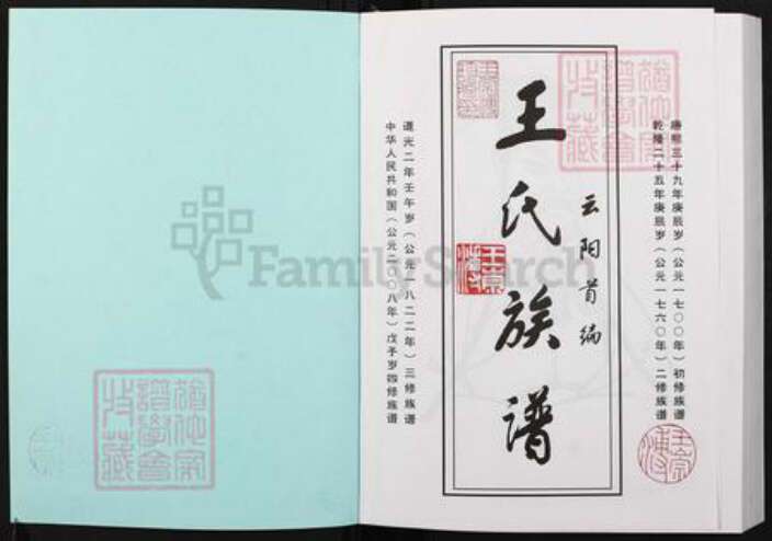 重庆市云阳县南溪镇王氏族谱-王氏族谱.pdf电子版预览图1