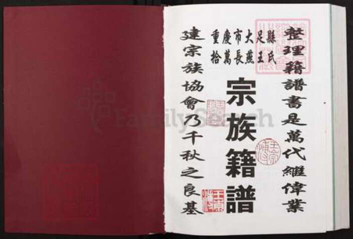 重庆市大足区王氏族谱-重庆大足县拾万长燕王氏宗族籍谱.pdf电子版预览图1