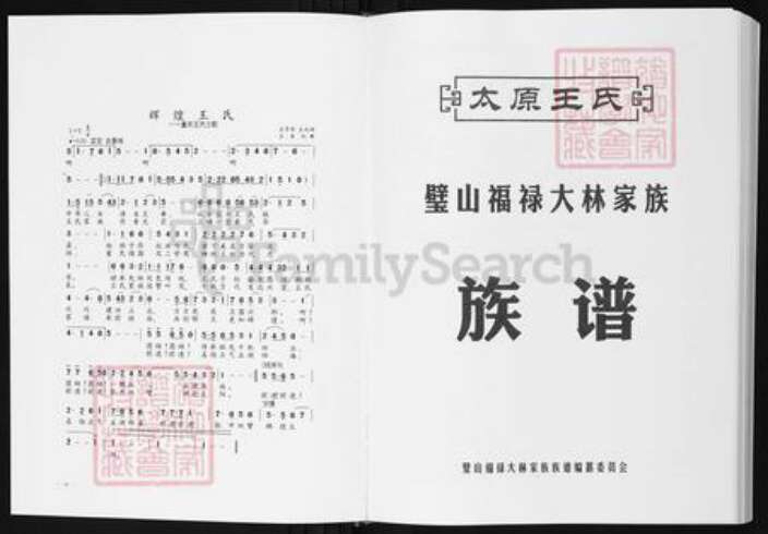 重庆市璧山区福禄镇王氏族谱-太原王氏.璧山福禄大林家族族谱.pdf电子版预览图1